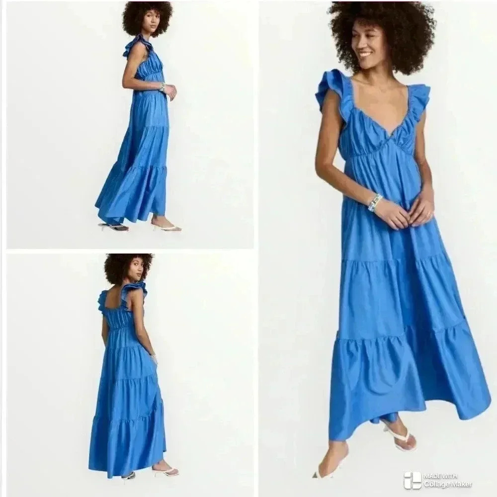 NWOT Anthropologie Free the Roses maxi dress
